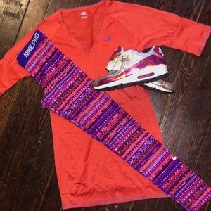 Nike Pro 2pc Tunic & Leggings Fit Sz S